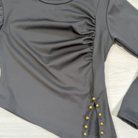 Sienna Ruched Top - zwart