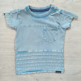 Washed pocket tee - Blue Radiance