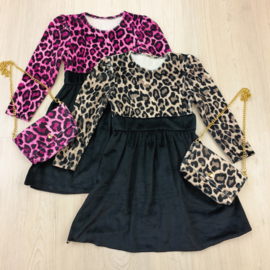 Leopard & black dress