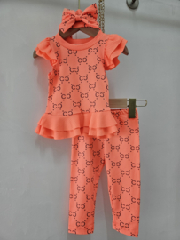 Summer girl designer set - oranje