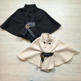 Belted poncho