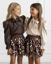 I love glitter skirt - bruin