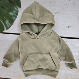 Little hooded sweater - legergroen