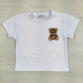 Small bear white top