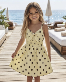 Polka Bow Summer Dress - geel