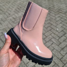 Shiny chelsea boots - Pink