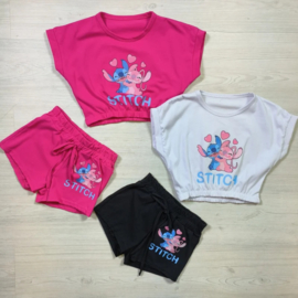 Sporty stitch set - wit