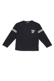Icon striped 67 longsleeve - zwart (verzenddatum 9 okt)
