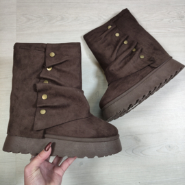Studded Warm Boots - bruin