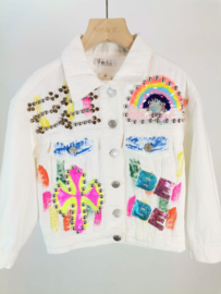 Your kiss denim jacket - White