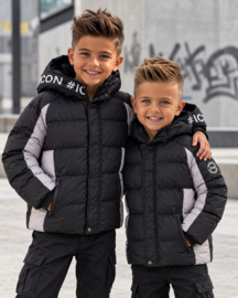 Icon black/grey puffer jacket