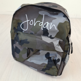 Camo name backpack  (gepersonaliseerd)