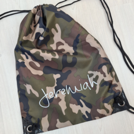 Camo gymtas  (gepersonaliseerd)