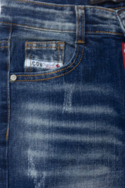 Icon vintage wash denim shorts