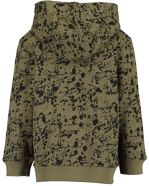 Army green splatter hoody