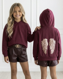 Angel wings hoodie - bordeaux