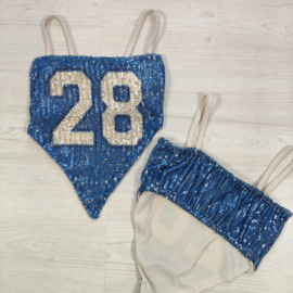 Twinkle Number 28 Top - blauw