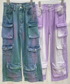 Color pocket jeans