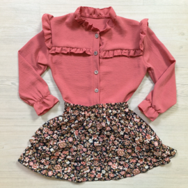 Flower girl set - coral