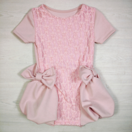 Soft Glam Bow Dress - roze