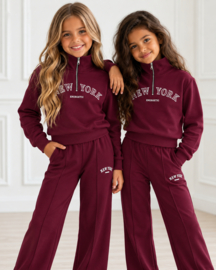 New York zip set - bordeaux (verzenddatum 9 okt)