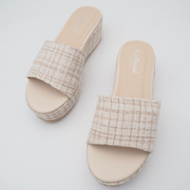 Plateau slipper - Beige