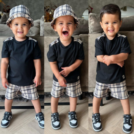 Boys set with a hat - zwart