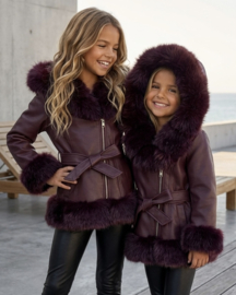 Little Miss Luxe jacket - bordeaux
