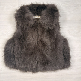 Luxury Faux Fur Gilet - bruin