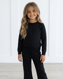 Shine All Day Knitted Set - zwart