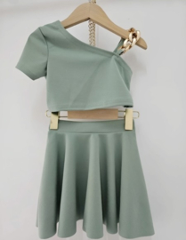 Chain & Skirt set - legergroen