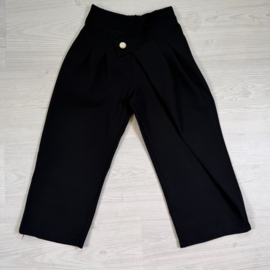 Classy Wrap Wide Leg Pants - zwart