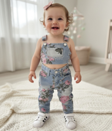 Denim & Flower baby set