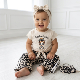Baby Trendy Girl Leopard Set - beige