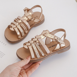 Sunny side sandals - champagne