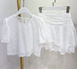 Rosie Lace Skirt Set - wit
