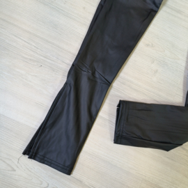 Leatherlook side split legging