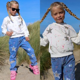 Splatter star sweater (2 kleuren)