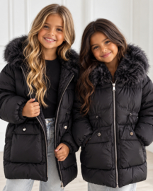 Urban winter coat - zwart