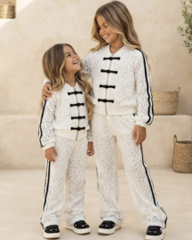Your Lace Bow Tracksuit - wit