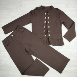Royal Button Set - bruin