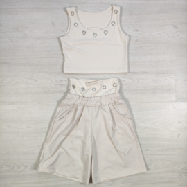 Urban Chic Eyelet Set - beige