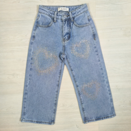 Glitter heart jeans