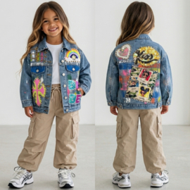 Your Rainbow Rebel Denim Jacket - blauw