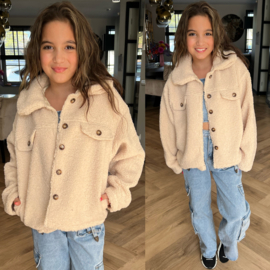 Teddy jacket  - beige