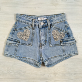 Your double heart denim short