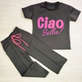Girls Ciao Bella Lounge Set - zwart