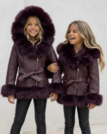 Little Miss Luxe jacket - bordeaux