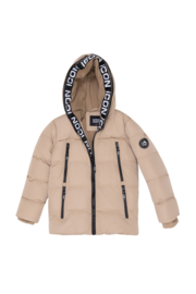 ICON Urban Zip Puffer Jacket - Beige