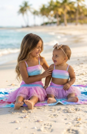 Mermaid Magic Tule Skirt Set - blauw